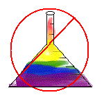 Rainbow flask crossed out